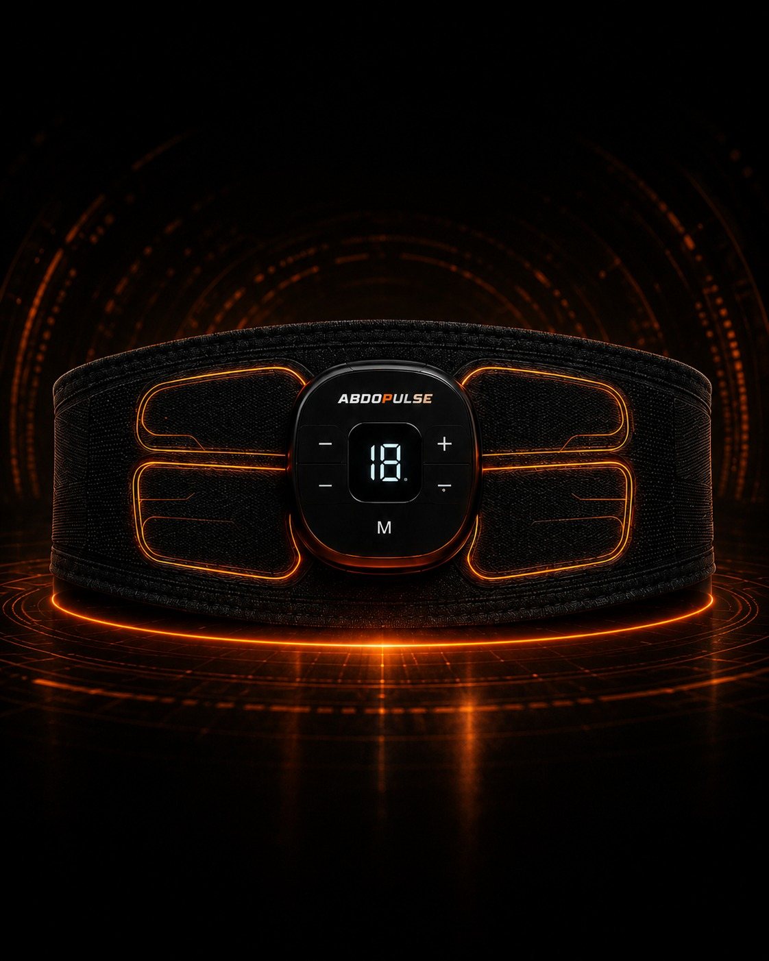 La ceinture abdominale EMS ABDOPULSE vue de face