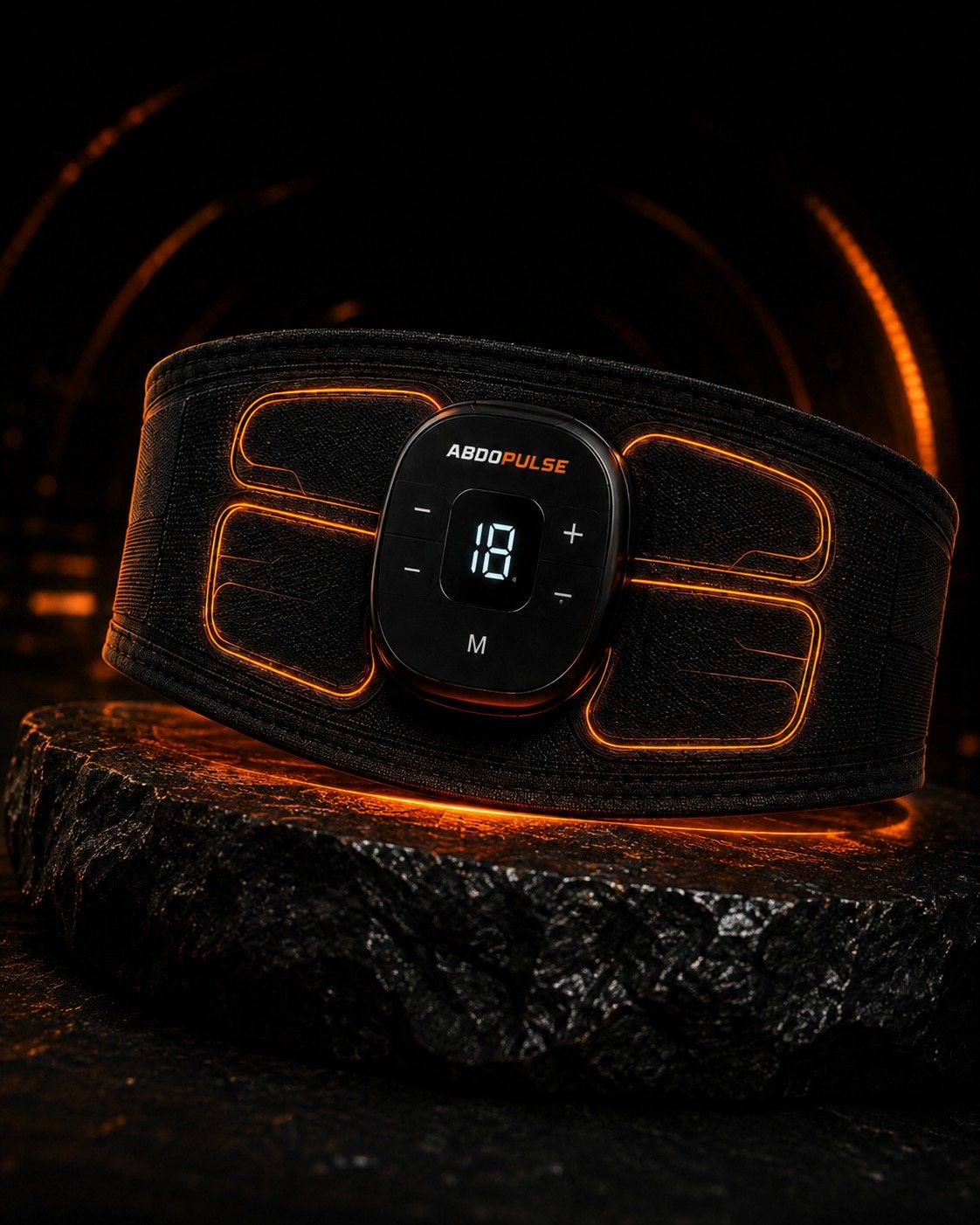 La ceinture ABDOPULSE vue de trois quarts